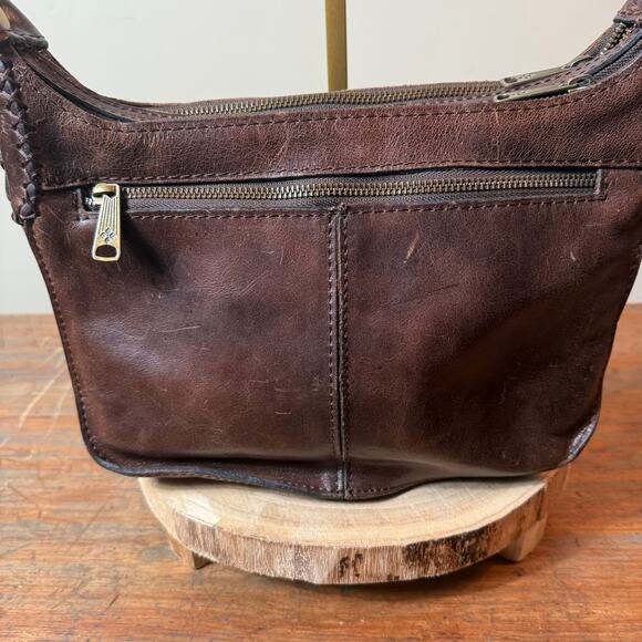 Patricia Nash VINTAGE Camila Leather Crossbody Shoulder-Bag Boho Rustic - Picture 4 of 12